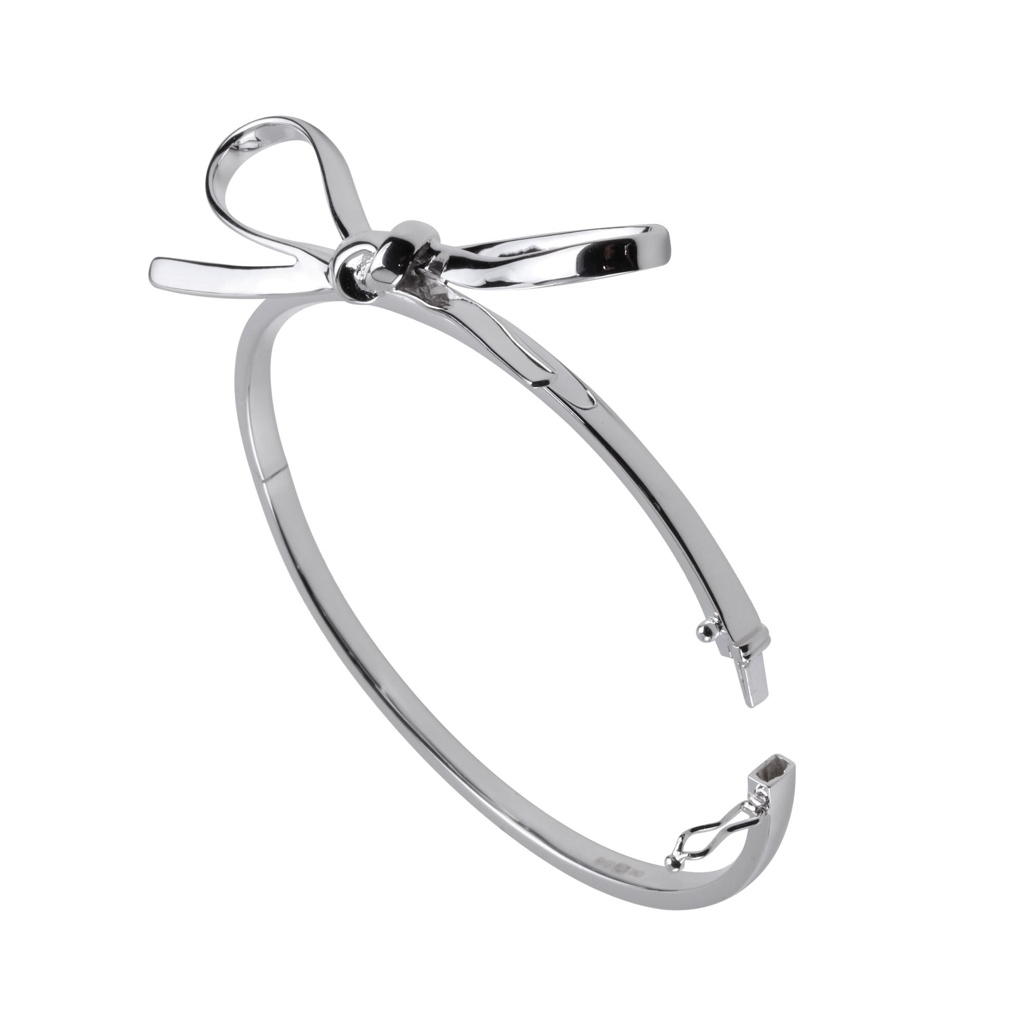 Silver Bow Bangle