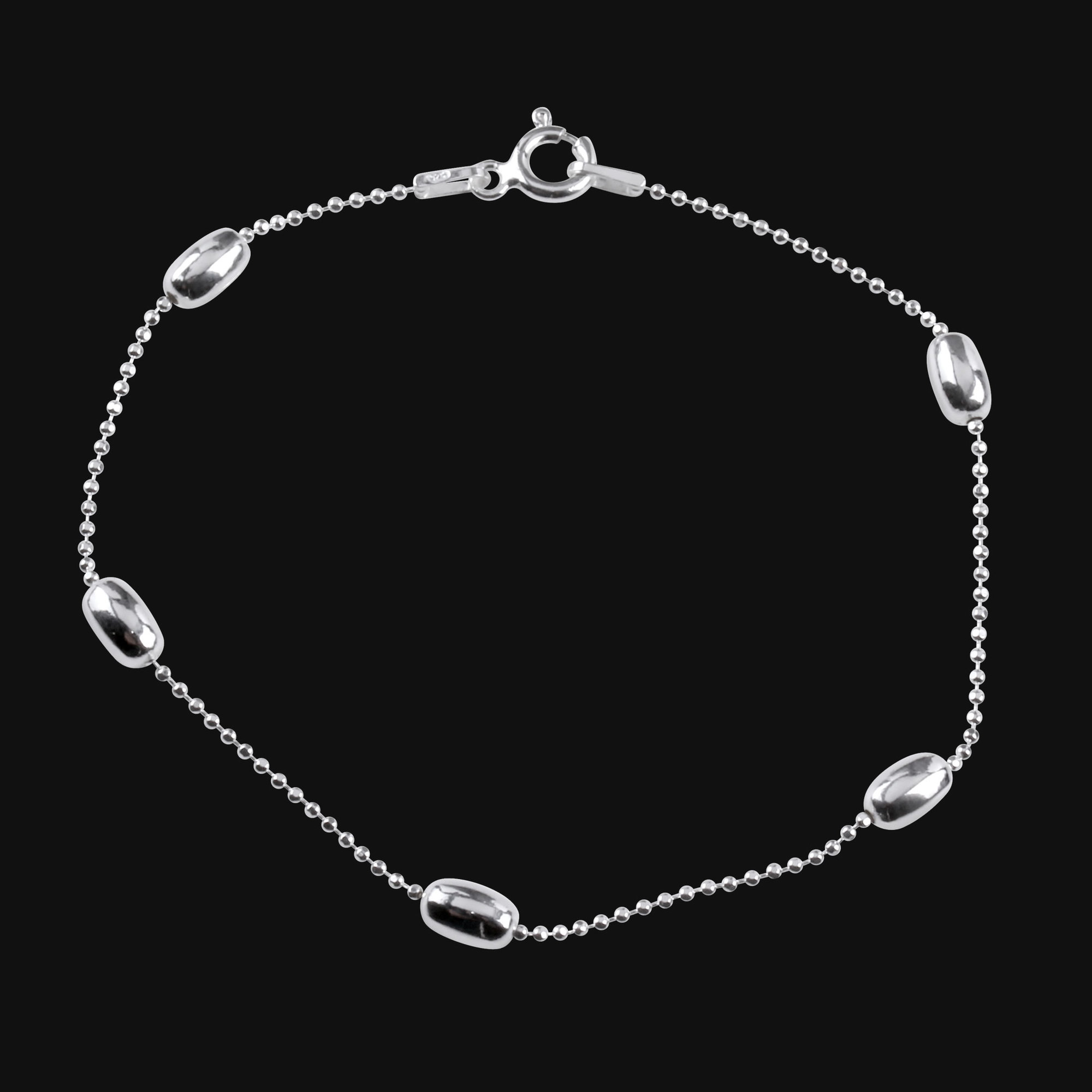 Silver Diamond Cut Bracelet