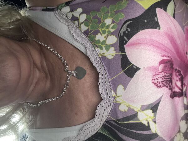 Review image for Heart Tag T-Bar Silver Necklace