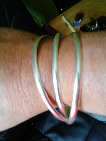 Review image for Triple Russian Sterling Silver Bangle Set