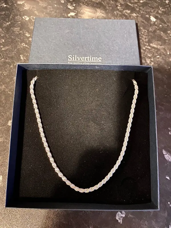 Review image for 4.5mm Wide Sterling Silver Rope Chain