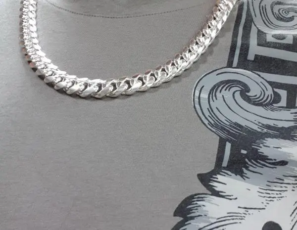 Review image for Miami Cuban 12mm Wide Heavy Sterling Silver Curb Chain