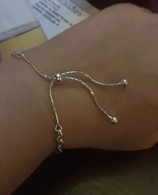 Review image for Chain Link Sterling Silver Slider Bracelet